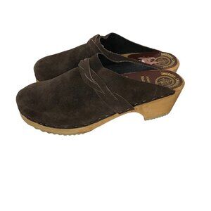 NWOT Swedish - Canadian Anatomic Wooden Clogs Made In Canada Size 39 (8)